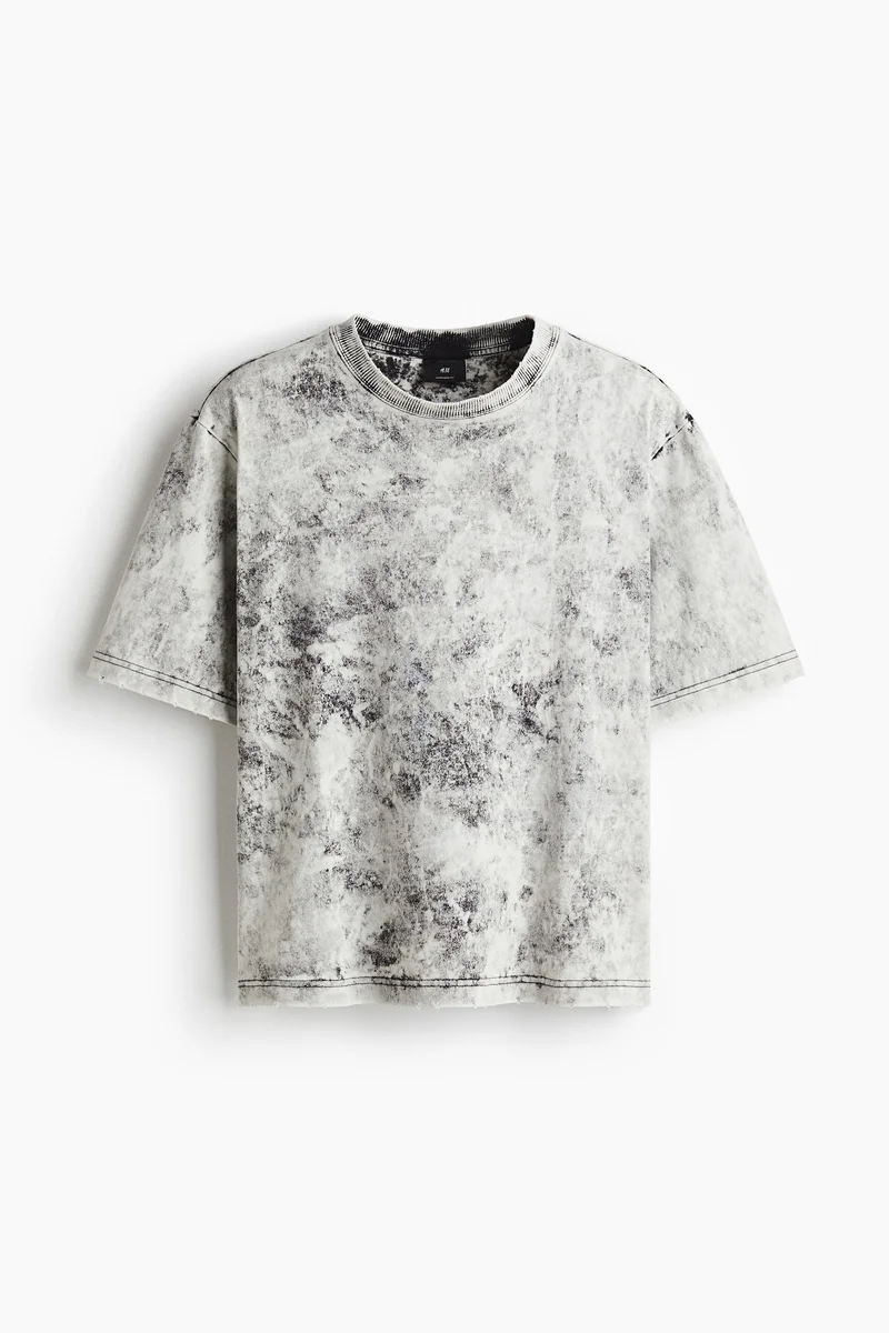 H&M Oversized Fit Cropped T-shirt