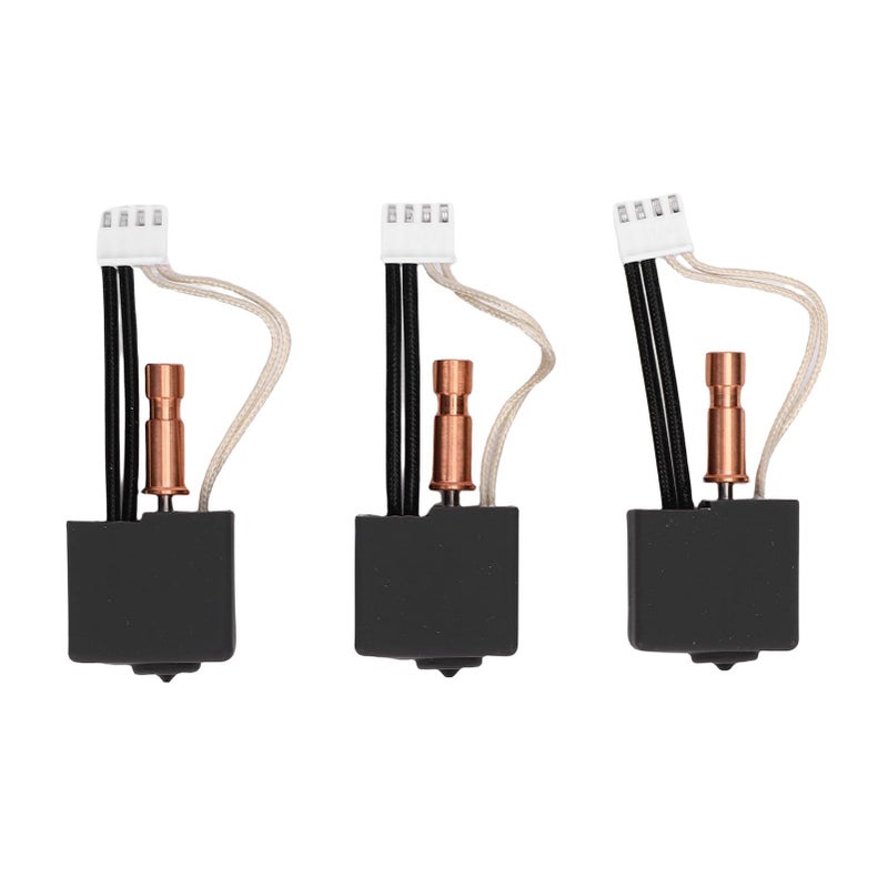 3 Pcs 3D Printer Hardened Steel Hotend Kit 0.4mm 0.6mm 0.8mm Nozzle With Extruder Thermistor For Better Printing Model - Image 2