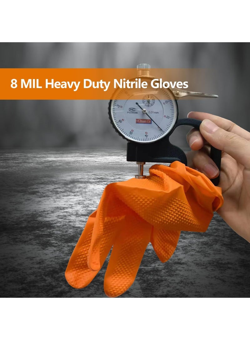 100pcs Premium Household Cleaning Gloves Disposable Thickened Nitrile Protective Gloves Waterproof Kitchen Dishwashing Gloves Durable Laundry Washing Gloves Non-slip Housework Gloves Cleaning Supplies  - Image 5