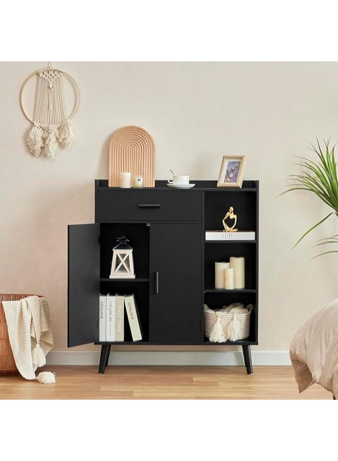 Markero Group Multi-Purpose Storage Cabinet with 1 Spacious Compartment, 2 Doors, and 3 Shelves – Perfect for Bathroom, Kitchen, Living Room, and Office Organization  - Image 1