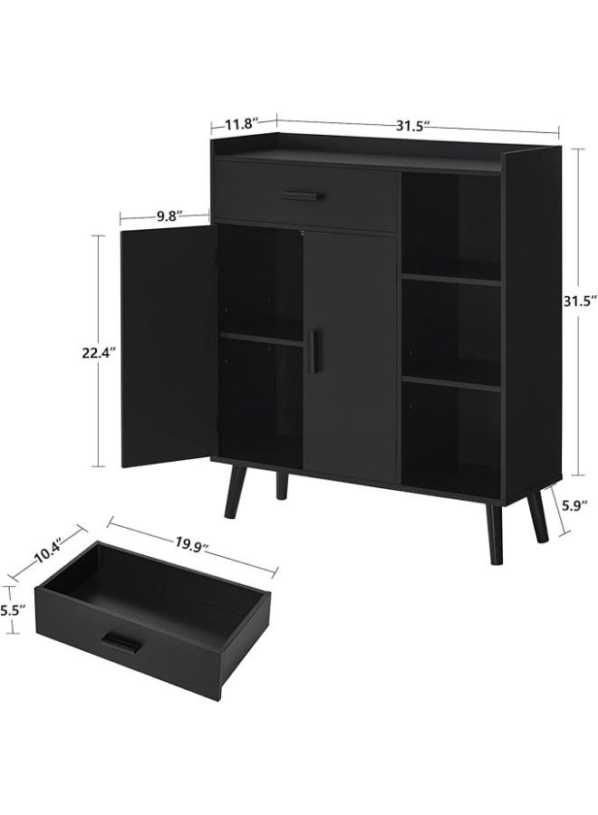 Markero Group Multi-Purpose Storage Cabinet with 1 Spacious Compartment, 2 Doors, and 3 Shelves – Perfect for Bathroom, Kitchen, Living Room, and Office Organization  - Image 2