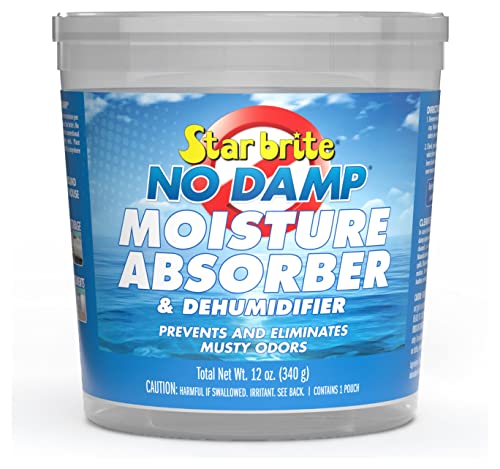 STAR BRITE No Damp Moisture Absorber & Dehumidifier - Simple, Portable, Humidity Control for Boats, RVs, Seasonal Homes & More - Prevent Musty Odor & Moisture Damage - 12 OZ (085412) - Image 1