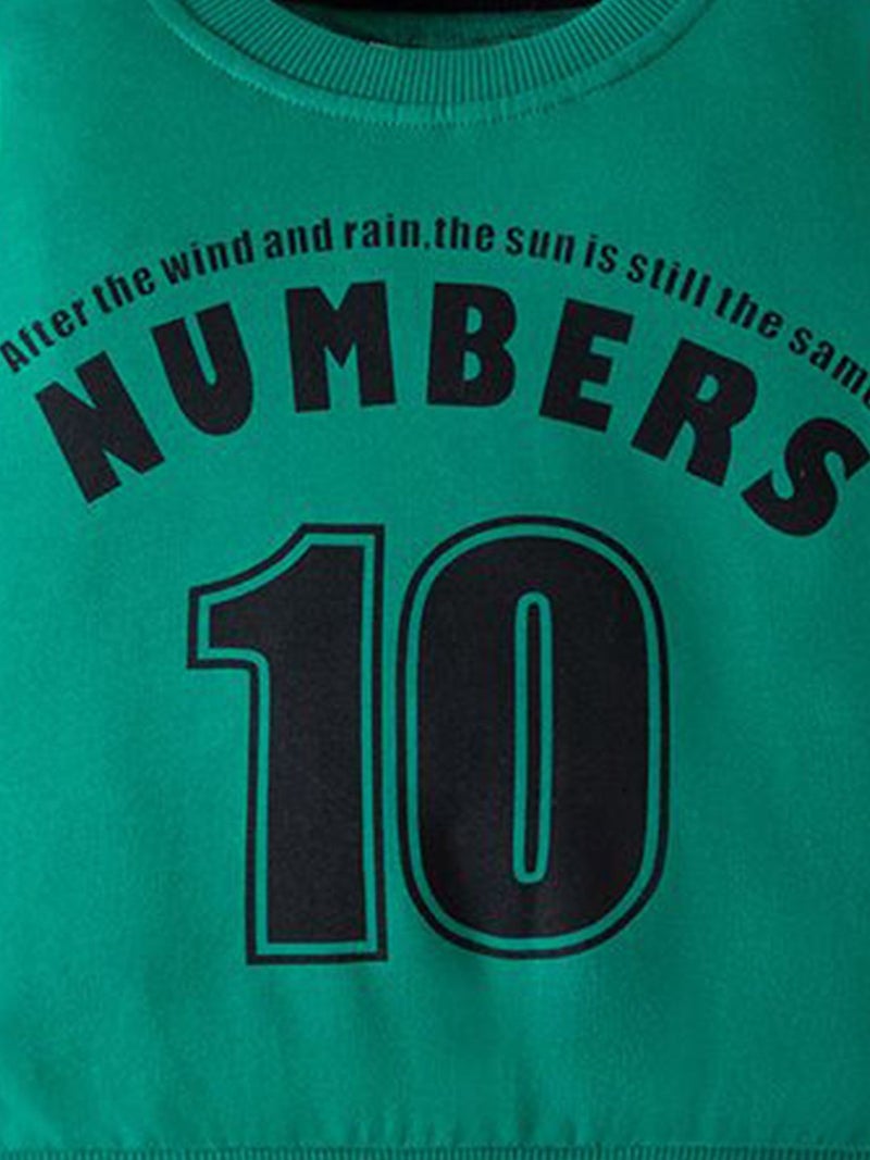 YUNIQEE Green Printed Round Neck Sweatshirt - Image 2