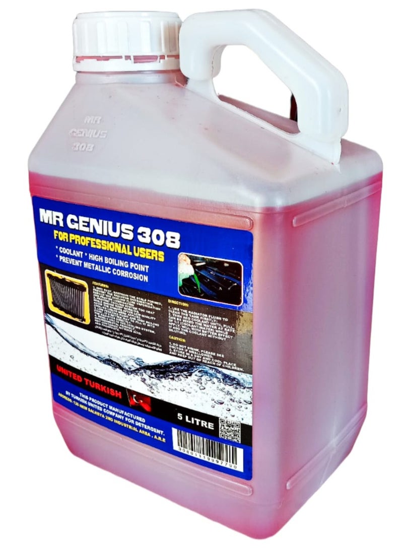 MR Genius 308 Red Radiator water MR GENIUS 308 5L  - Image 2