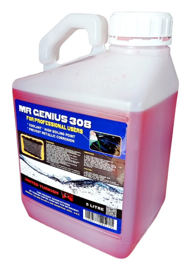 MR Genius 308 Red Radiator water MR GENIUS 308 5L  - Image 3