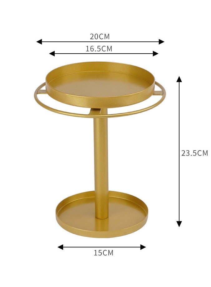 general Detachable Rotating Glasses Storage Display Rack Gold Upper Tier for Accessories Storage Multi-Purpose Watch Stand - Image 4