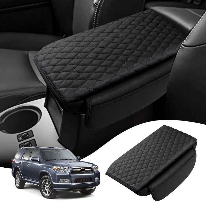 Rilsen Custom Fit for Center Console Cover Toyota 4Runner 20102022 2023 2024 Armrest Cover Center Console Pad Interior Accessories Car Armrest Seat Box Cover Protector with Pockets Storage Bag