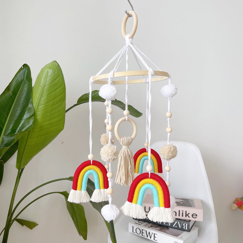 Rainbow Starry Sky Ins Wall Hanging Decoration B&B Kidsren'S Room Aerial Balance Pendant Indoor Living Room Creative Pendant - Image 2