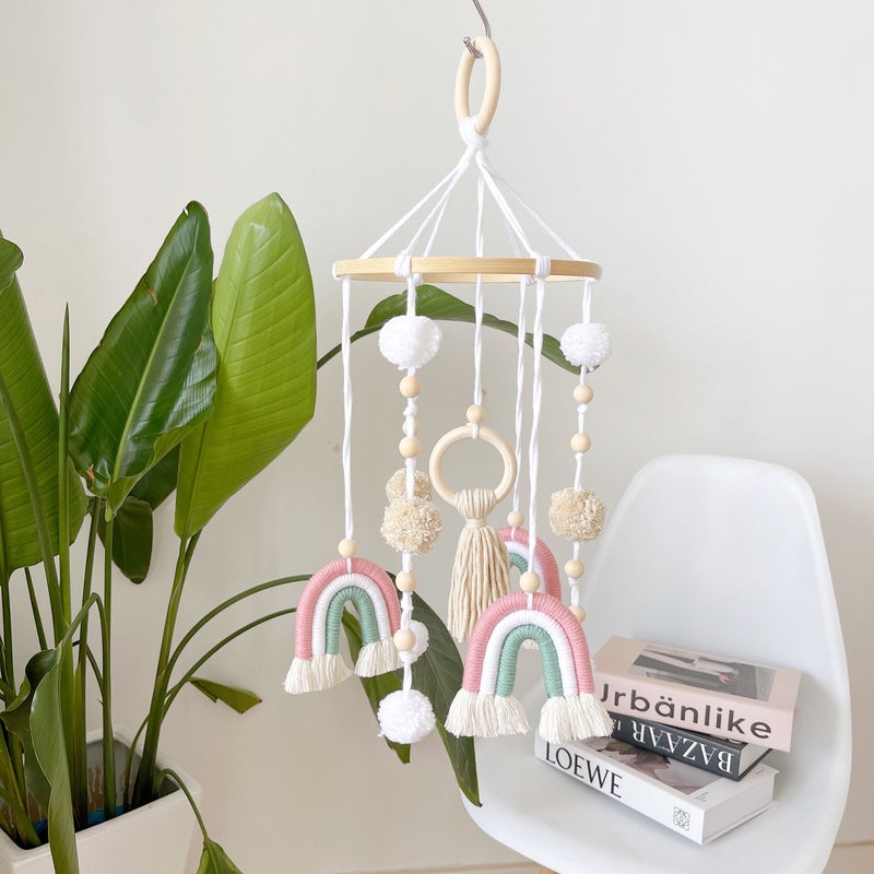 Rainbow Starry Sky Ins Wall Hanging Decoration B&B Kidsren'S Room Aerial Balance Pendant Indoor Living Room Creative Pendant - Image 4