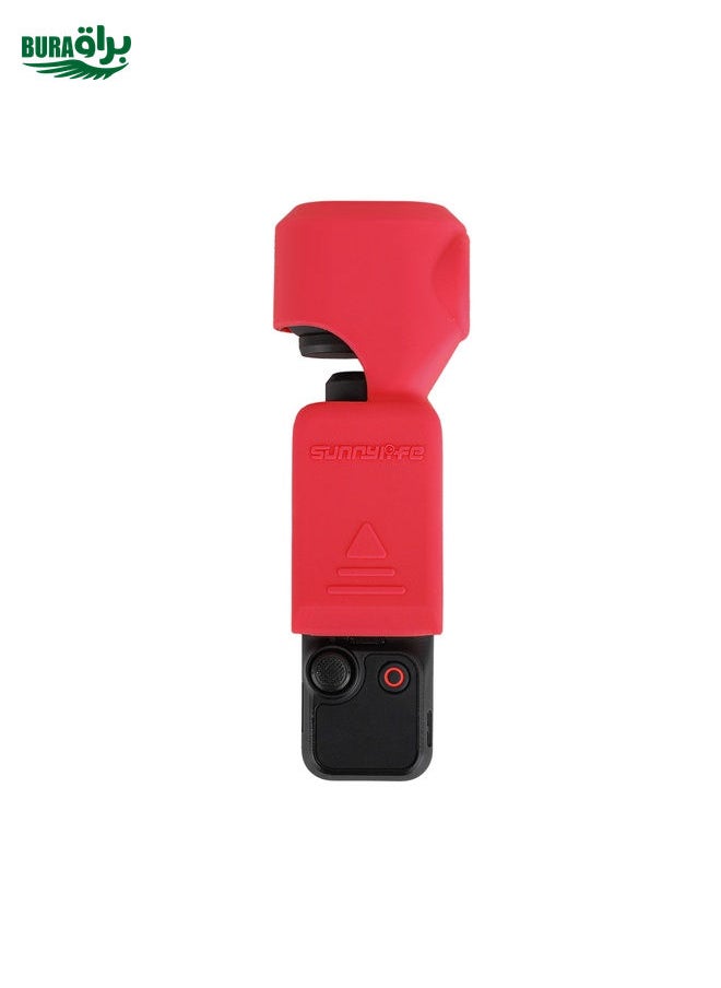BURAQ For DJI Osmo Pocket 3 Sunnylife OP3-BHT746 Silicone Protective Case(Red)  - Image 1