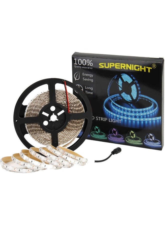 SUPERNIGHT 600 LEDs Light Strip Waterproof, SUPERNIGHT 16.4FT Green LED Rope Lighting Flexible Tape Decorate for Bedroom Boat Car TV backlighting Holidays Party (Green) - Image 1
