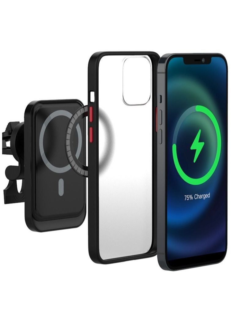 Captaintech 2 Pcs Phone Magnetic Ring, Compatible with Magsafe Wireless Charger for iPhone 13/ 13 Pro/ Mini/ Pro Max/ 12 and Huawei Receiver Car Metal Ring Sticker - Image 3