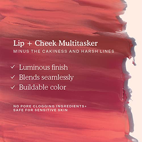 Tower 28 Beauty BeachPlease Cream Blush for Cheeks and Lips - Multi-Purpose Lip and Cheek Tint in Rosy Nude - for Sensitive Skin – Color MAGIC HOUR, Luminous Finish - Image 3