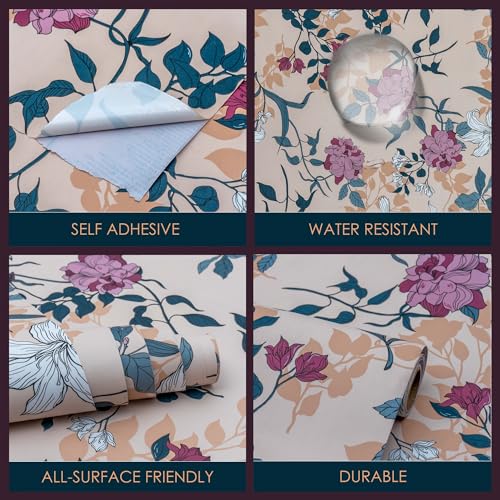 doodad Premium Self Adhesive Wallpaper - 45cm x 1000cm, Covers 48 sq. ft | Half White Premium Wallpaper |Modern Latest Wallpaper for Living Room | PVC Wallpaper Waterproof Wall Paper - Image 3