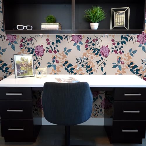 doodad Premium Self Adhesive Wallpaper - 45cm x 1000cm, Covers 48 sq. ft | Half White Premium Wallpaper |Modern Latest Wallpaper for Living Room | PVC Wallpaper Waterproof Wall Paper - Image 2