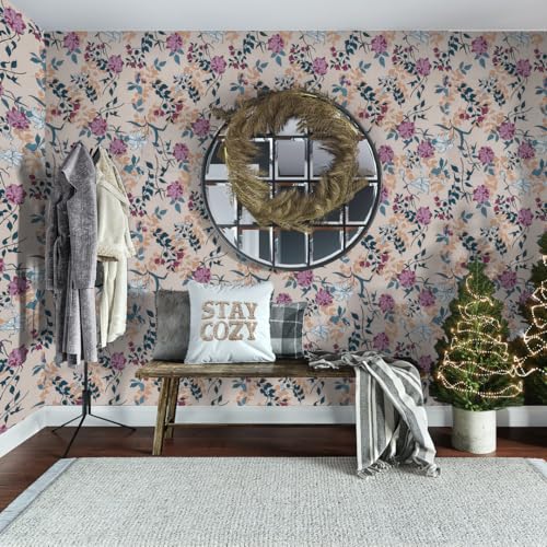 doodad Premium Self Adhesive Wallpaper - 45cm x 1000cm, Covers 48 sq. ft | Half White Premium Wallpaper |Modern Latest Wallpaper for Living Room | PVC Wallpaper Waterproof Wall Paper - Image 4