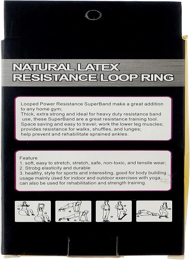 Generic 5 Pcs Rubber Bands Fitness Bands for Legs and Butt Gym Strength Training Yoga Equipment Suitable for Home Sports  - Image 2