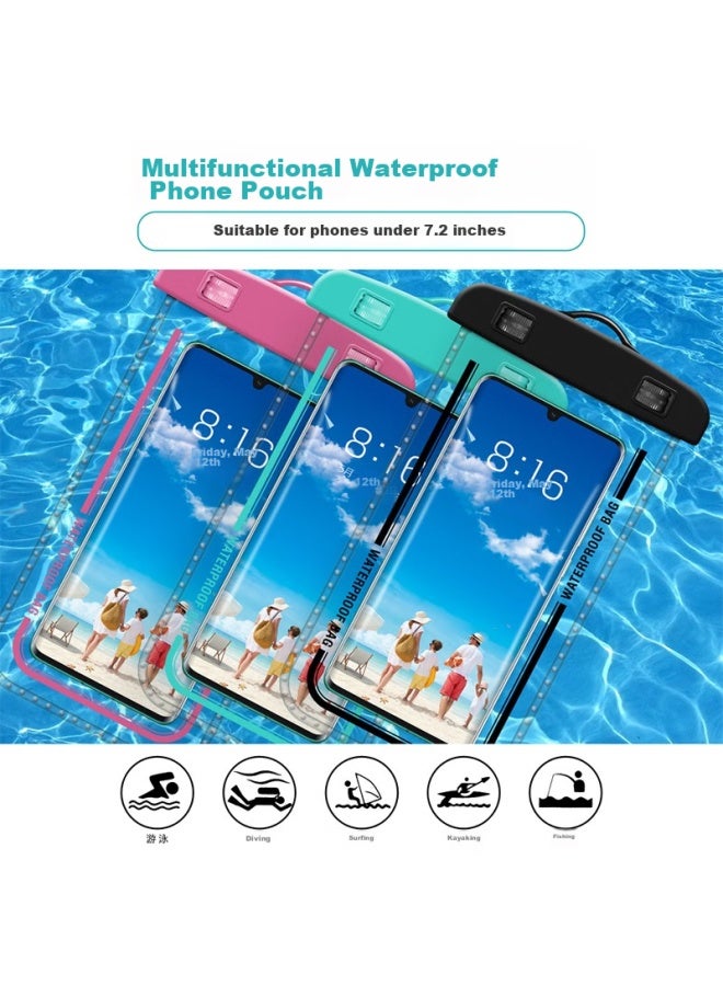 kelleia Kalaio Waterproof Phone Case With Touchscreen, Large Size, Lanyard, Neck Strap, For Food Delivery, Underwater Photography, Courier, Diving, Swimming, Cycling, Universal Fit For Apple, Huawei, Xiaomi, Blue - Image 5