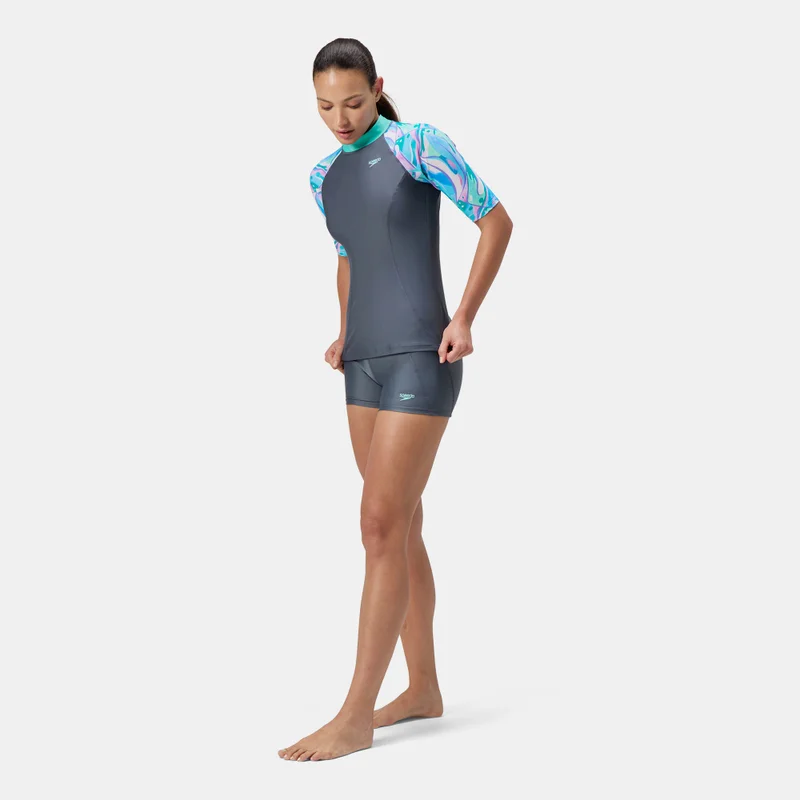 speedo Women's Solid Panel Swimming Shorts