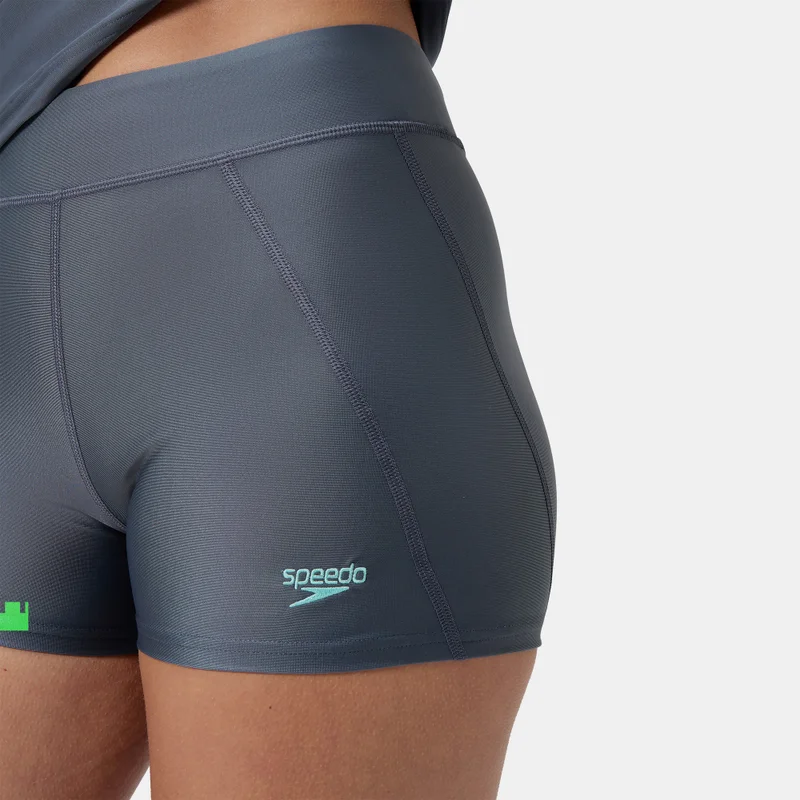 speedo Women's Solid Panel Swimming Shorts