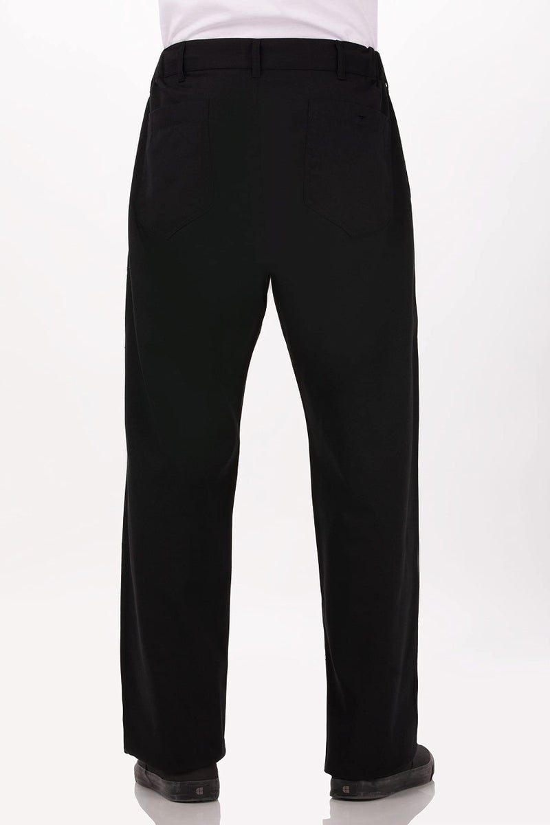 Chef Works Men's Professional Series Chef Pants, Black, X-Large - Image 2