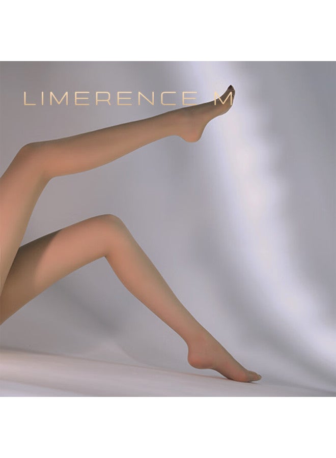 Limerence M 0.01 High Waist Deep Crotch Silky Ultra-thin Transparent Pantyhose Pearl Color Seamless Crotchless Size L - Image 2