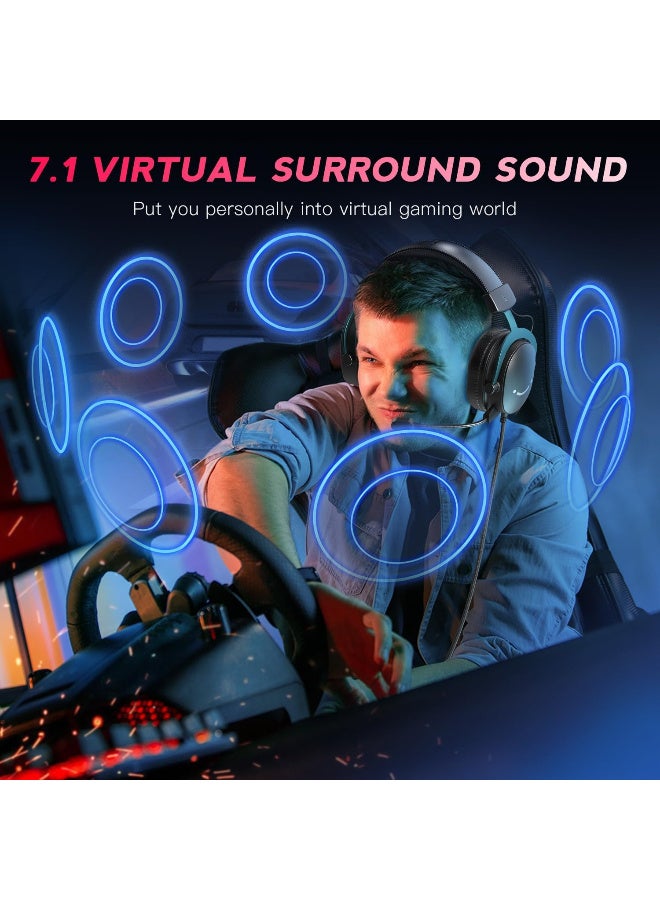 FIFINE H9 AmpliGame USB Gaming Headset – 7.1 Surround Sound Black - Image 4