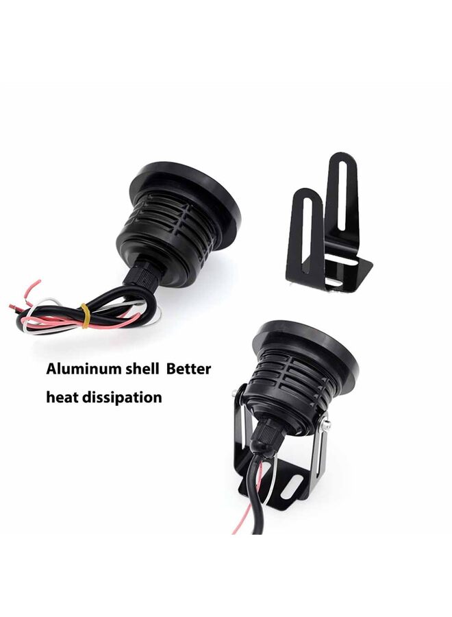 قطعتان من مصابيح الضباب لسيارة بيضاء على شكل عين الملاك DRL، لمبة أمامية للسائق، مصابيح تشغيل نهارية (اللون: أزرق، المقاس: 2.5-قطعتان) - Image 4