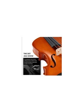 Megarya Megarya Indian Maple Wood Handmade Acoustic Violin Full Size with Bow, Rosin, Carrying Hard Case, Instrument for Beginners, Adults, Boys, Girls, Children, Kids with Hard Case Bow And Rosin(EQ)  - Image 4