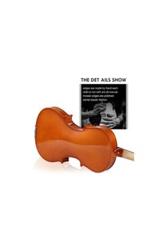 Megarya Megarya Indian Maple Wood Handmade Acoustic Violin Full Size with Bow, Rosin, Carrying Hard Case, Instrument for Beginners, Adults, Boys, Girls, Children, Kids with Hard Case Bow And Rosin(EQ)  - Image 3