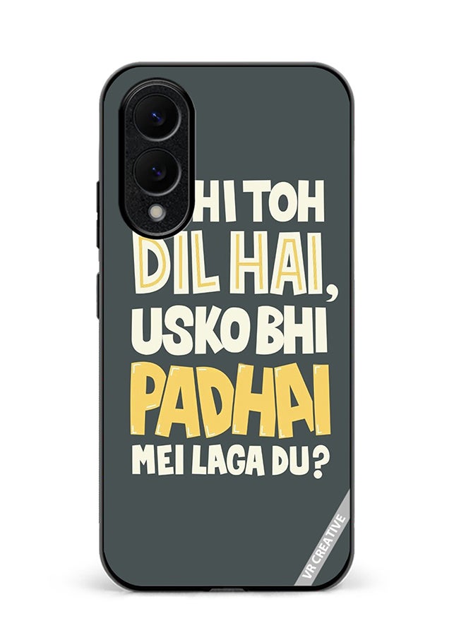 VR CREATIVE Protective Case Cover For Samsung Galaxy S25 Edge Ek Hi Toh Dil Hai Design Multicolour
