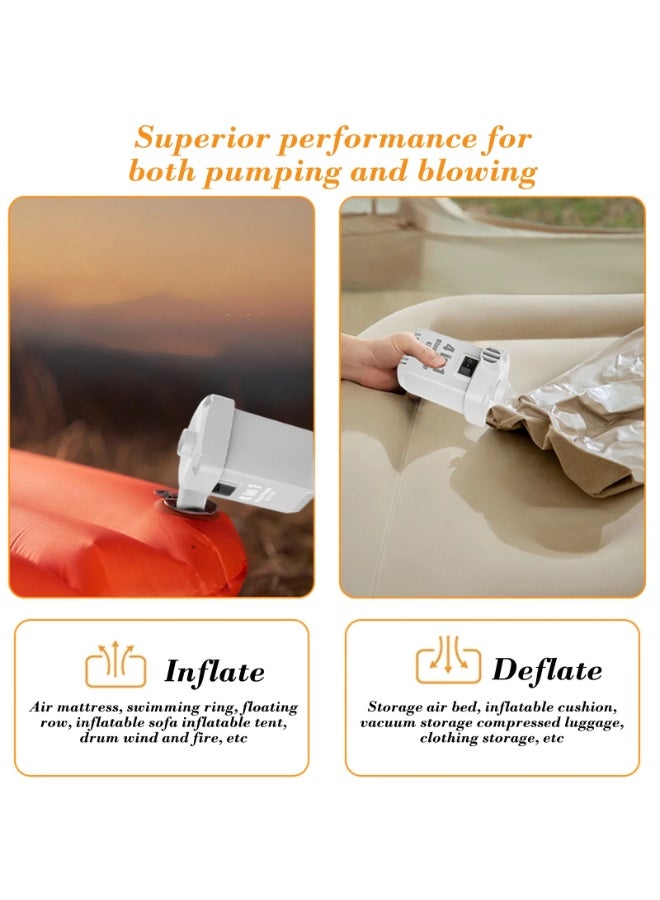 مضخة الهواء الكهربائية المحمولة 4 في 1 (موديل YT-M2055) – الحل الذكي للتخييم والرحلات - Image 2