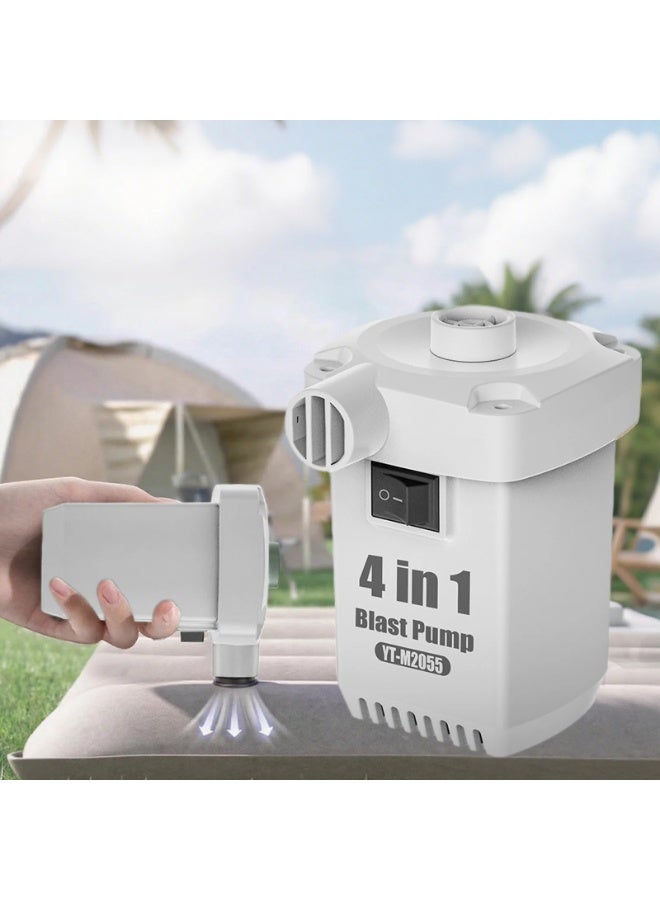 مضخة الهواء الكهربائية المحمولة 4 في 1 (موديل YT-M2055) – الحل الذكي للتخييم والرحلات - Image 4