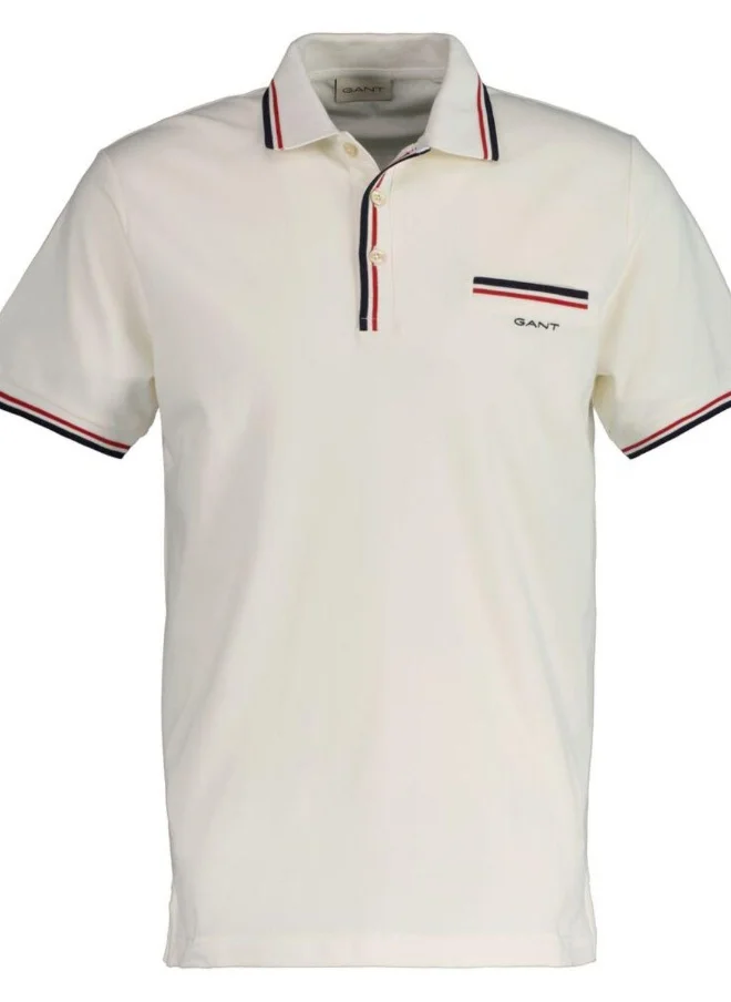 GANT Gant 2-Color Tipped Piqué Polo Shirt