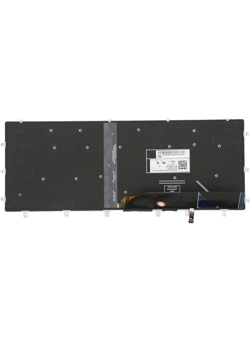 Replacement Keyboard for Dell XPS 15 9550 9560 9570, Precision 5510 5520 5530 5540 & inspiron 15 7558 7568 Laptop, Dell Precision 5510 Keyboard with Backlit US Layout P/N: 0VC22N 0GDT9F - Image 3