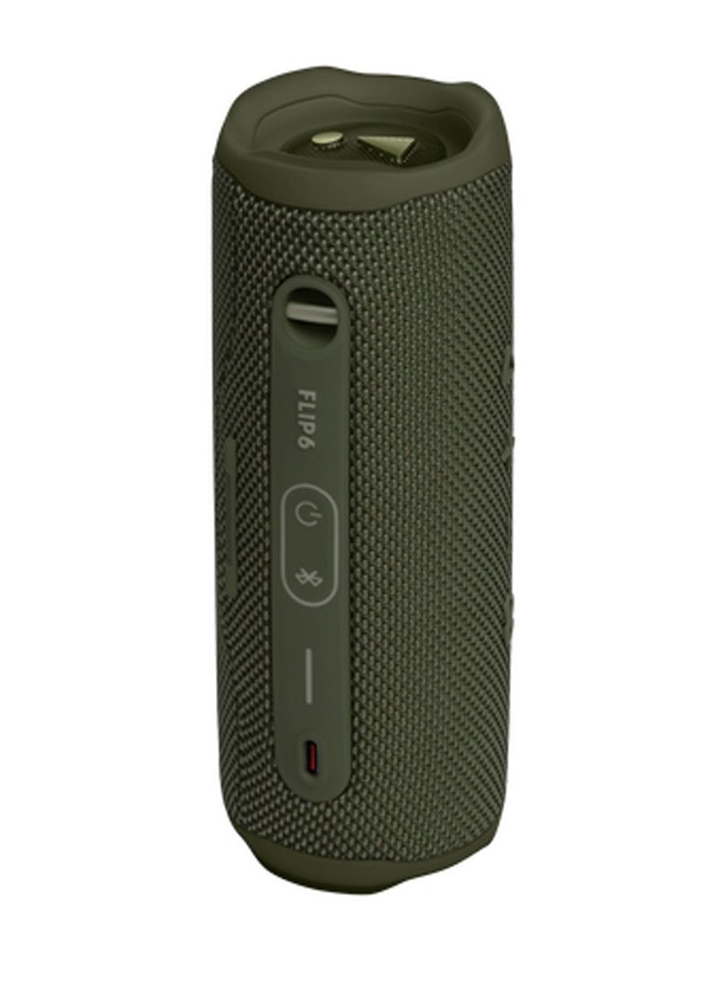 JBL Flip 6 Portable Waterproof Speaker Green  - Image 2
