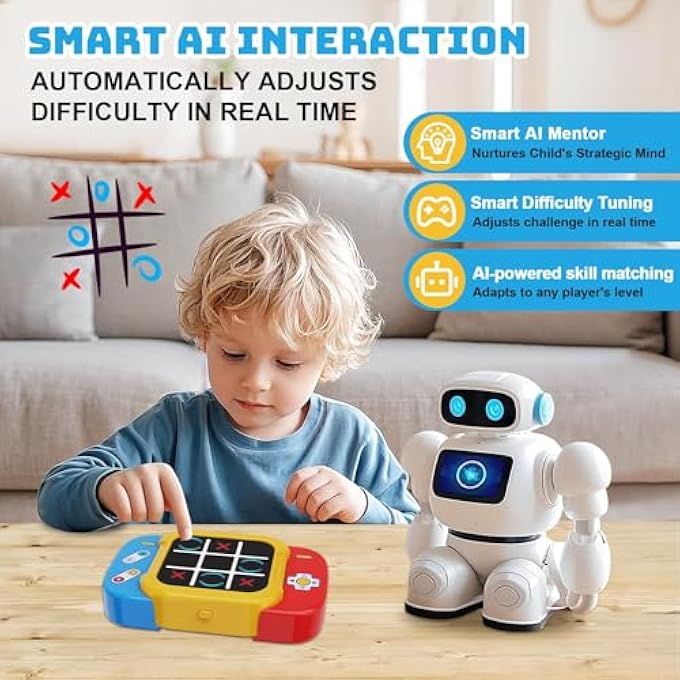 5-IN-1 DIGITAL TIC TAC TOE ELECTRONIC GAME, HANDHELD PUZZLE GAME FOR KIDS AND ADULTS, PORTABLE TRAVEL STRATEGY BOARD GAME, AI MODE, MEMORY FLASH, BIRTHDAY GIFT TOYS FOR BOYS GIRLS - Image 5