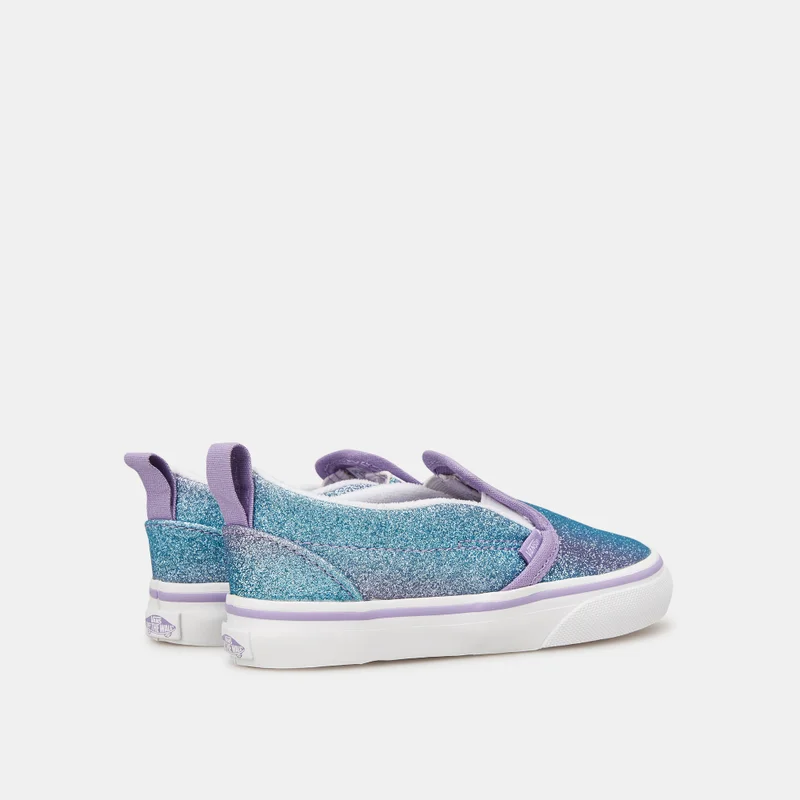 VANS Kids’ Ombre Glitter Slip-On V Unisex Shoe (Baby and Toddler)