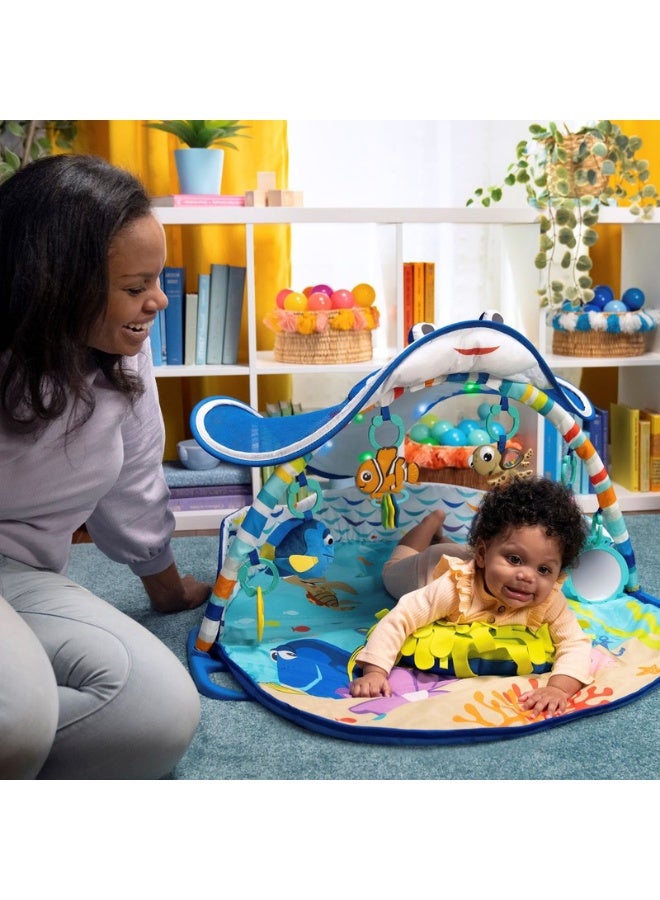Bright Starts - Disney Baby Finding Nemo Mr. Ray Ocean Lights & Music Play Gym, Ages Newborn + - Image 2