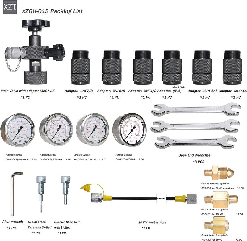 XZT GK-01S Hydraulic Accumulator Nitrogen Charging System - Image 2