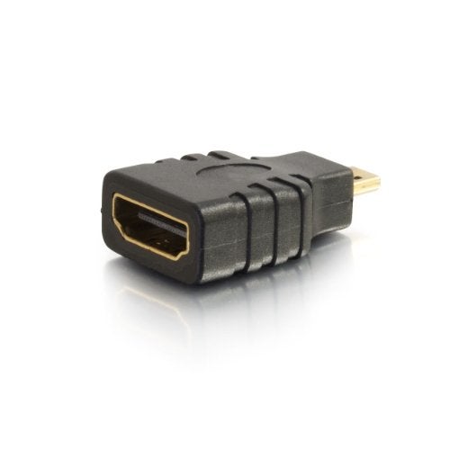C2G Micro HDMI to HDMI, HDMI Adapter, Black, Cables to Go 18407 - Image 1
