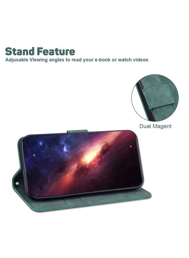 S-TOP Case For Samsung Galaxy S10+ Geometric Embossed Leather Phone Case - Image 5