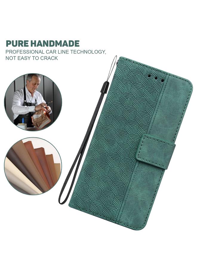 S-TOP Case For Samsung Galaxy S10+ Geometric Embossed Leather Phone Case - Image 3