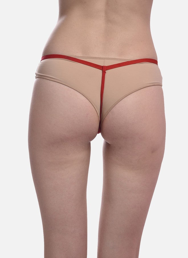 FIMS Pack of 2 Anti-Microbial Thong Briefs - Red and Pink - Image 5