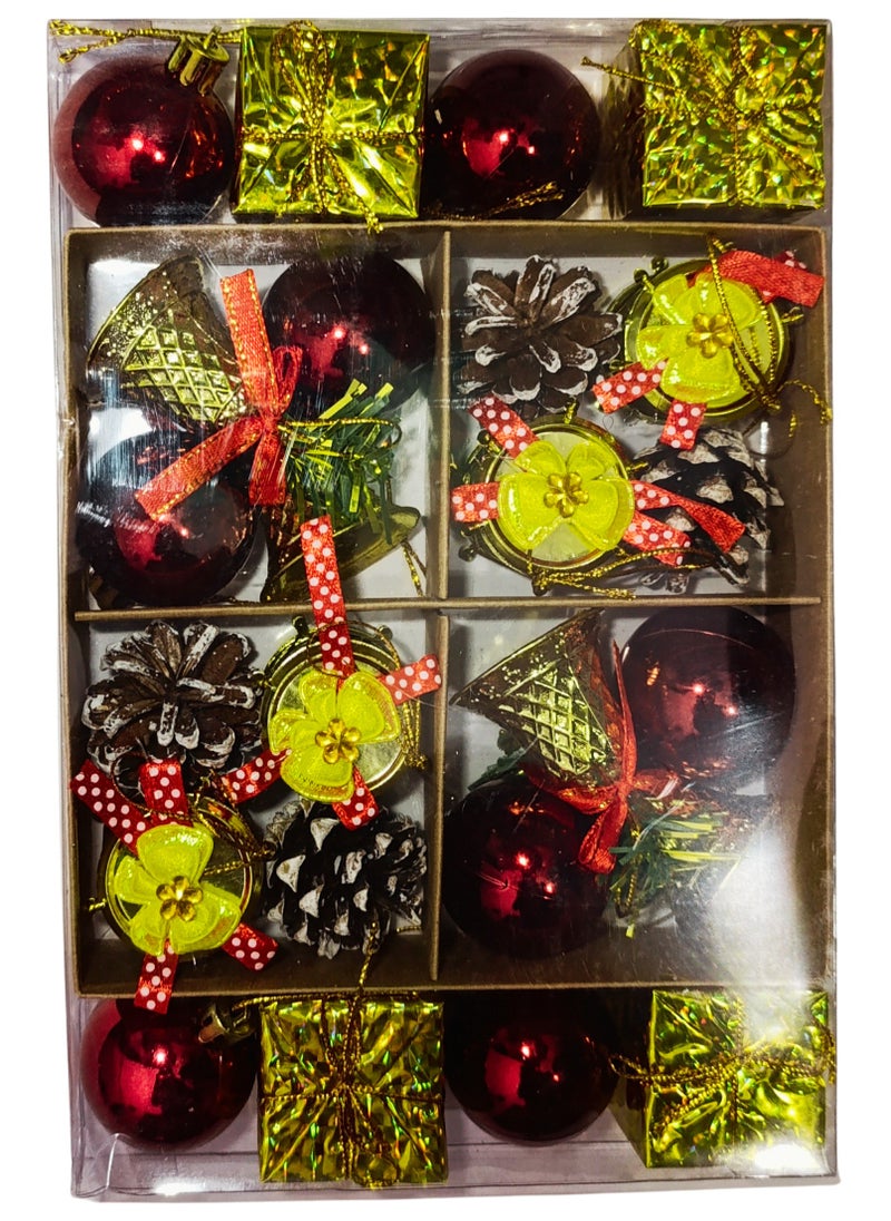 Generic Multicolor 24-Piece Christmas Tree Decoration Ball Set for Festive Tree Ornaments  - Image 1