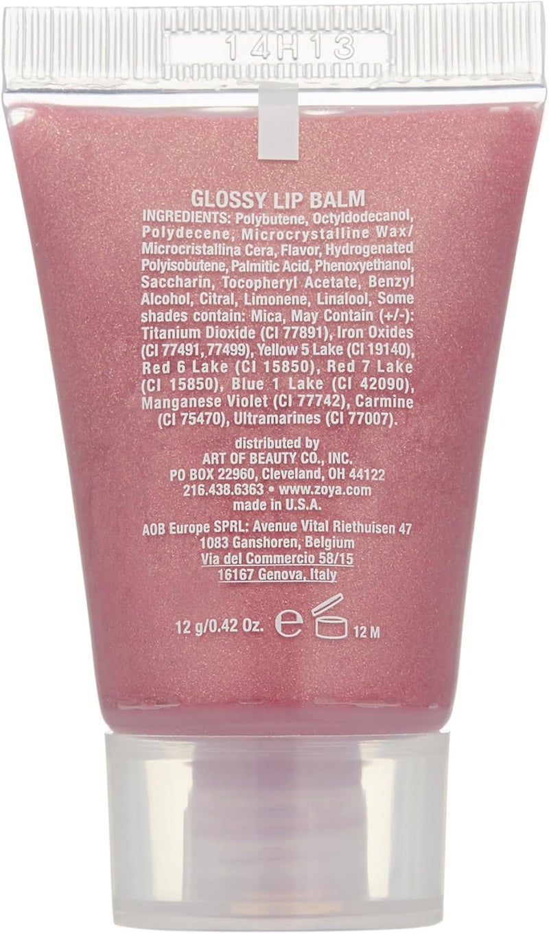 ZOYA Hot Lips Glossy Lip Balm in Luck - Shimmering Light Rose Gold, 0.42 oz - Image 2