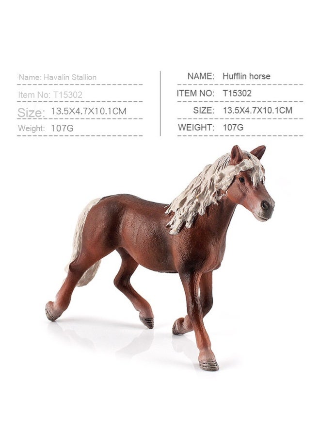NIBEMINENT Children's Solid Zoo Model Figurine - Realistic Horse Ranch Toy