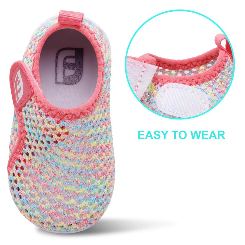 JOINFREE Baby Water Shoes Non-Slip Quick Dry Swim Barefoot Aqua Shoes for Toddler Boys Girls Colorful 6-12 Months Infant - Image 2