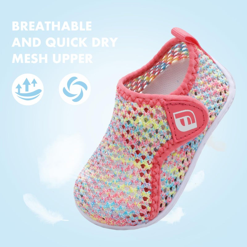 JOINFREE Baby Water Shoes Non-Slip Quick Dry Swim Barefoot Aqua Shoes for Toddler Boys Girls Colorful 6-12 Months Infant - Image 3