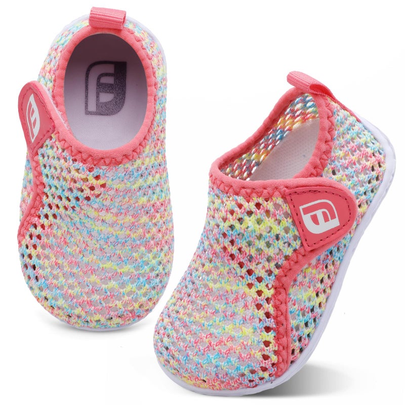 JOINFREE Baby Water Shoes Non-Slip Quick Dry Swim Barefoot Aqua Shoes for Toddler Boys Girls Colorful 6-12 Months Infant - Image 1